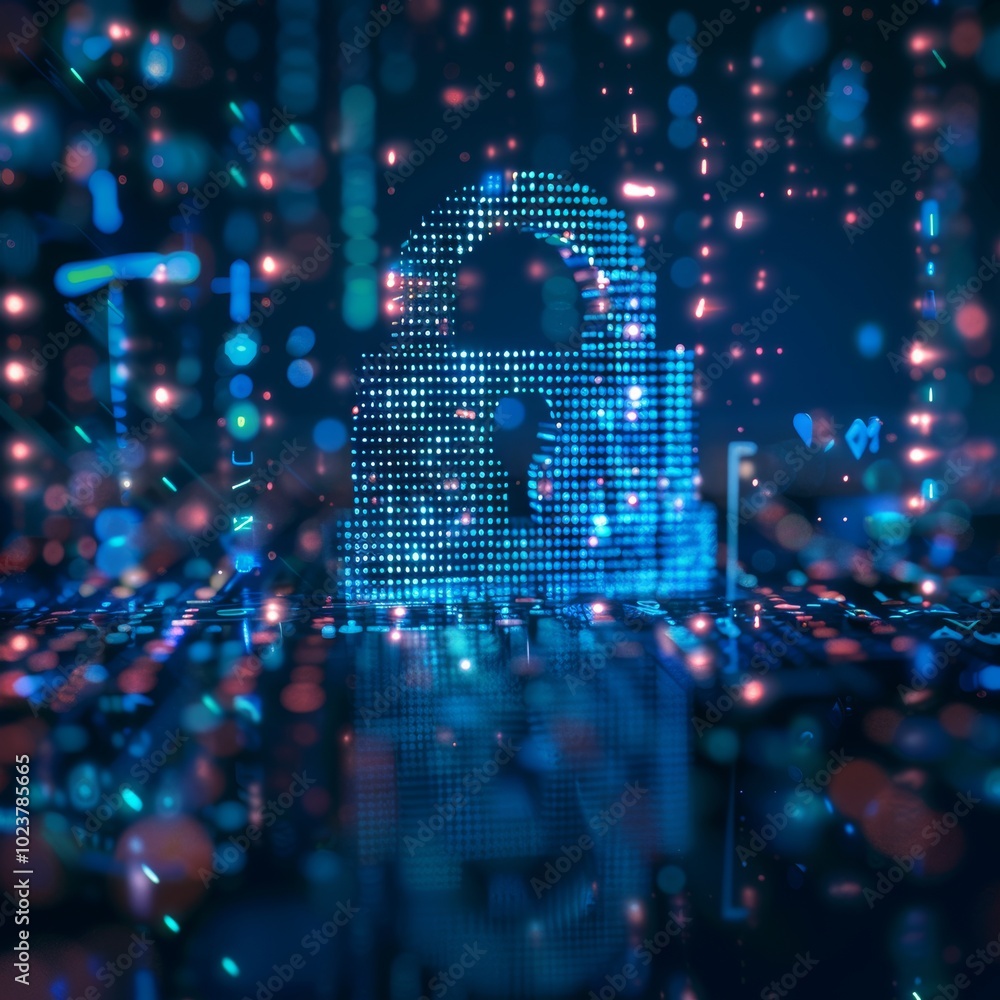 Poster clear background for cybersecurity concepts.