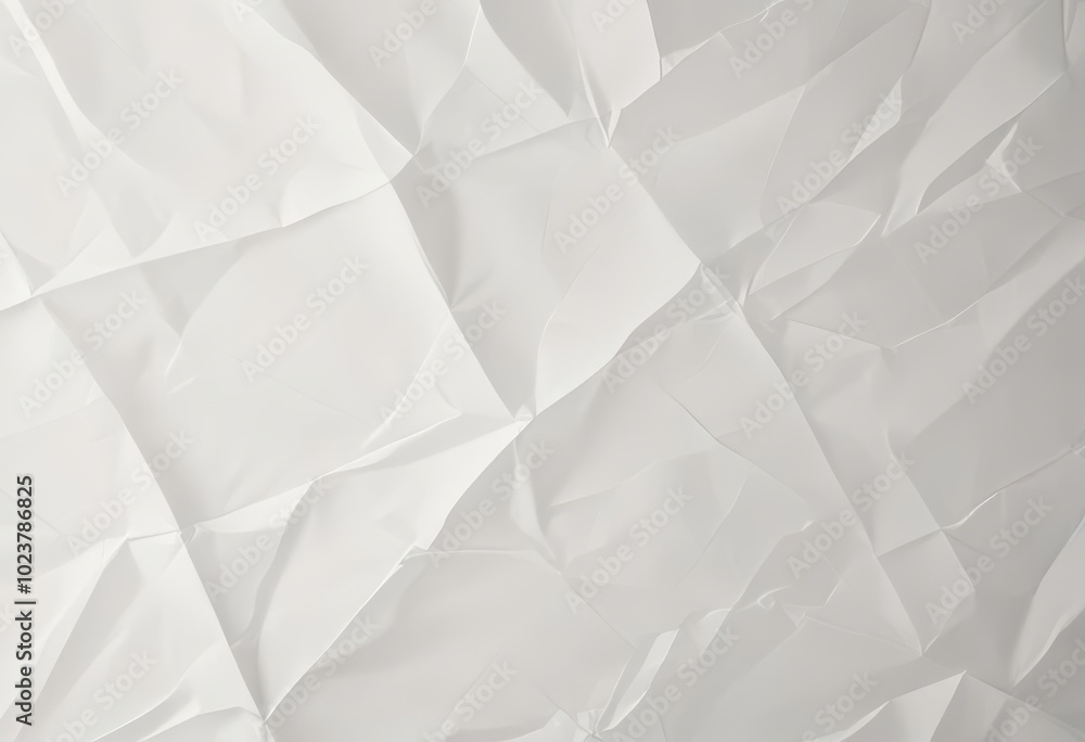 Poster abstract geometric patterns with crumpled white paper texture for design and creative projects