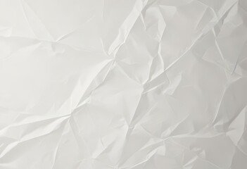Obraz premium Crumpled White Paper Texture with Abstract Geometric Patterns for Creative Backgrounds