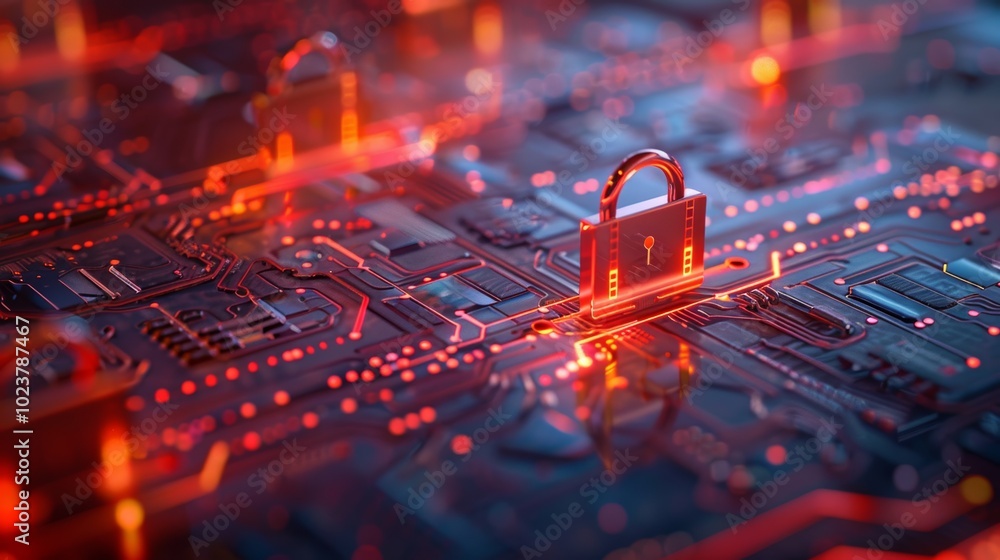Poster conceptual interpretation of cyber security challenges.