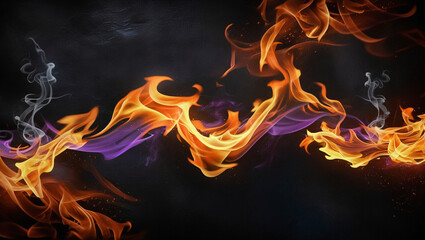 Halloween Fire Background. An abstract fire Halloween background