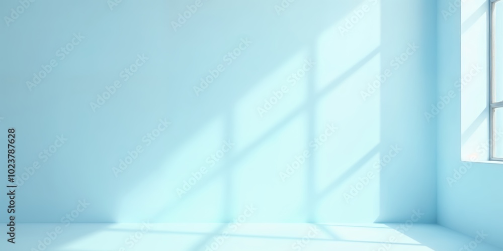 Poster minimalist light blue abstract background with soft diagonal lines for modern design projects