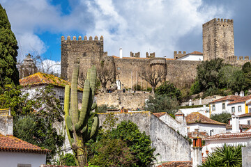 The Castle of Obidos, Castelo de Obidos is a well preserved medieval palace in the town of Obidos...