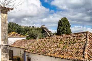 The Castle of Obidos, Castelo de Obidos is a well preserved medieval palace in the town of Obidos...