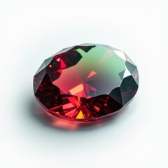 A stunning red gemstone with intricate facets, perfect for luxury branding, jewelry design, or artistic projects.