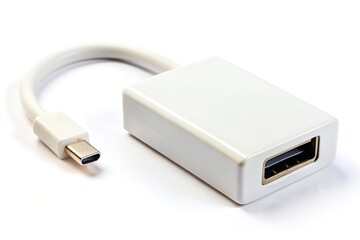 Fototapeta premium Minimalist design of HDMI converter Mini DisplayPort adapter