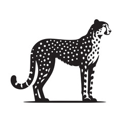 Fototapeta premium cheetah ready vector illustration