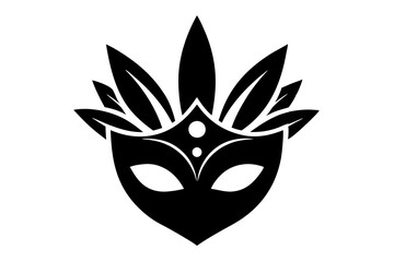 Carnival mask icon  rendering vector illustration