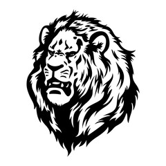 Black lion icon