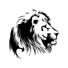Black lion icon
