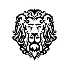 Black lion icon