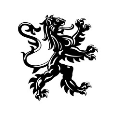 Black lion icon