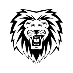 Black lion icon