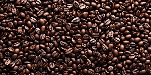 Fototapeta premium macro photo of roasted coffee beans background
