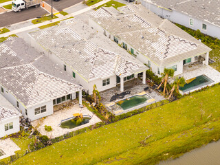 Hurricane Milton tornado damaged homes in Palm Beach Gardens