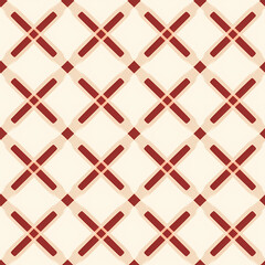Minimalist red and white cross pattern for Christmas gift wrap