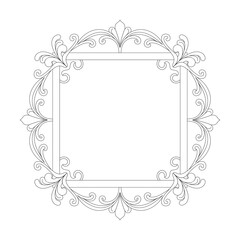Ornate frames. Frame with an ornament