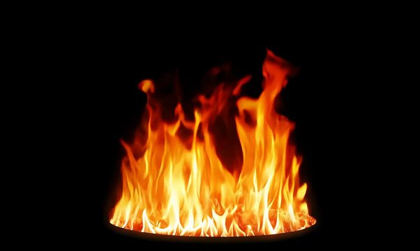 Realistic Fire Animation with Alpha Channel in Full HD