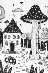 Simple and charming hand-drawn cartoon design.