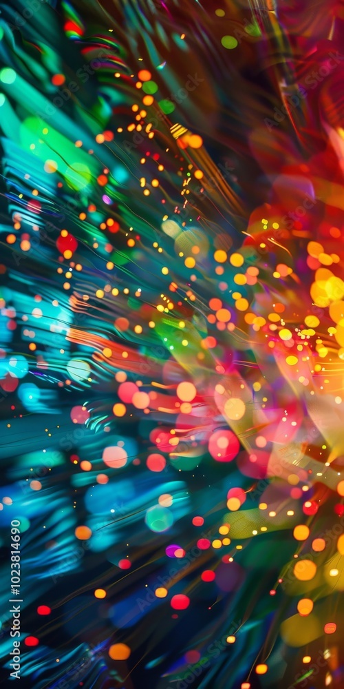 Poster abstract color background for data-driven marketing art.