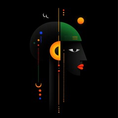 Obraz premium Vibrant Dia da Consciencia Negra Flat Design Concept