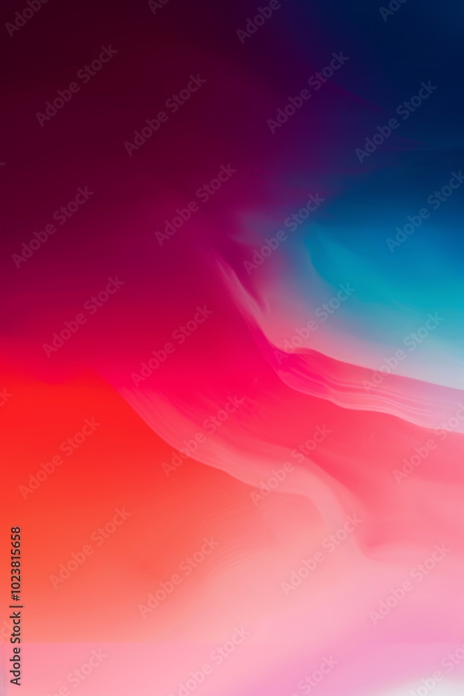 Poster a colorful background with a red and blue line in the middle