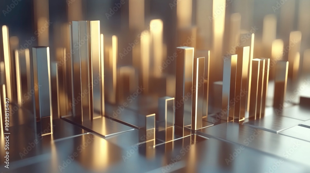 Poster abstract golden structures in modern visualization