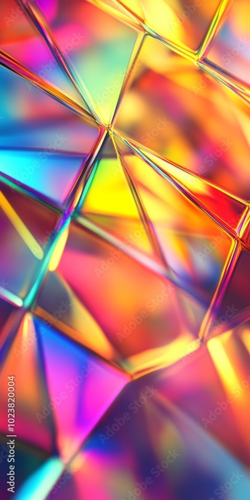 Poster a colorful abstract image with a lot of different colors and shapes