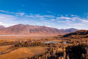 Fall in the Knik River Valley.  Palmer, Alaska