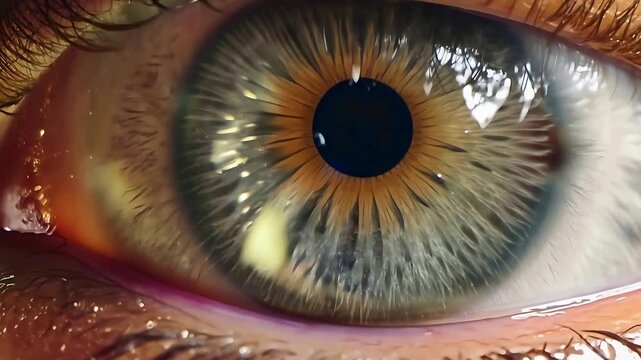 close-up of a human eye