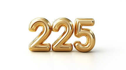 Gold Balloon Number 225  Celebration  Party  Anniversary  Event