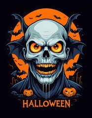 T-shirt Design Fight Night Halloween