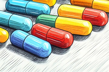 Medical pillows mockup displayed on a clean white background, perfect for healthcare product advertising, medical supply illustrations, and design presentations.