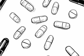 Mockup of medical pillows for healthcare, featuring a soft design on a plain background, ideal for product promotion and medical visuals.