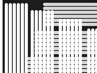 Abstract black white line pattern background geometric design template card vertical horizontal paper buildings architecture minimalistic