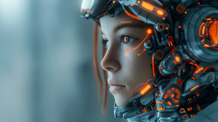 Digital Native Concept, Child Kid as their Online Reflection Twin. Internet Identity, Virtual Persona, Cyber Presence, Social Media Profile. Human Connection, Mental Wellness, Blue Light, AI Ethics