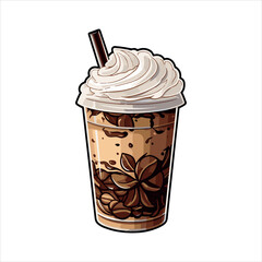 cup of coffee with beans,coffee, cup, drink, cafe, espresso, cappuccino, breakfast, beverage, white, hot, caffeine, brown, latte, isolated, saucer, food, morning, black, mug, milk, aroma, closeup, cup