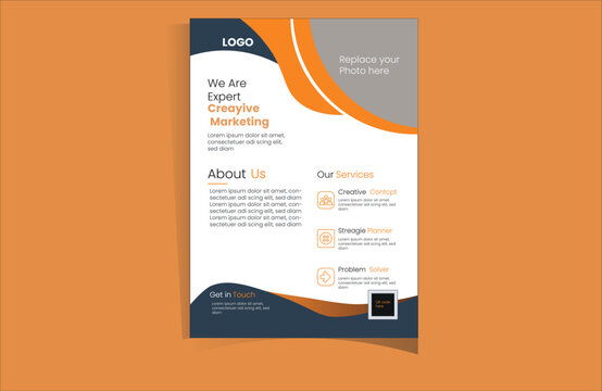 modern design template flyer design