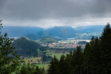 Füssen vom Tegelberg aus gesehen