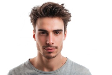 Fototapeta premium A guy in studio white background great looking