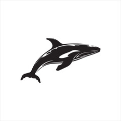 black whale,fish, dolphin, shark, animal, sea, vector, ocean, blue, cartoon, illustration, white, isolated, water, mammal, marine, fin, underwater, silhouette, nature, art, swimming, wildlife, black, 