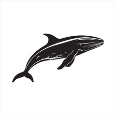 Obraz premium black whale,fish, dolphin, shark, animal, sea, vector, ocean, blue, cartoon, illustration, white, isolated, water, mammal, marine, fin, underwater, silhouette, nature, art, swimming, wildlife, black, 