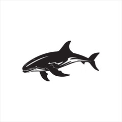 black whale,fish, dolphin, shark, animal, sea, vector, ocean, blue, cartoon, illustration, white, isolated, water, mammal, marine, fin, underwater, silhouette, nature, art, swimming, wildlife, black, 
