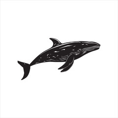 black whale,fish, dolphin, shark, animal, sea, vector, ocean, blue, cartoon, illustration, white, isolated, water, mammal, marine, fin, underwater, silhouette, nature, art, swimming, wildlife, black, 