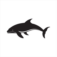 black whale,fish, dolphin, shark, animal, sea, vector, ocean, blue, cartoon, illustration, white, isolated, water, mammal, marine, fin, underwater, silhouette, nature, art, swimming, wildlife, black, 