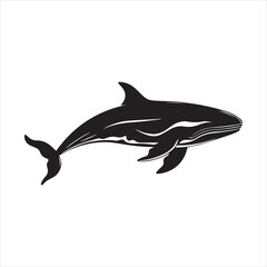 black whale,fish, dolphin, shark, animal, sea, vector, ocean, blue, cartoon, illustration, white, isolated, water, mammal, marine, fin, underwater, silhouette, nature, art, swimming, wildlife, black, 