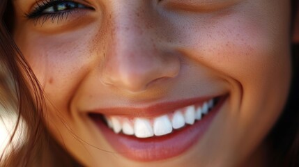 Obraz premium Smiling woman's face