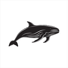 black whale,fish, dolphin, shark, animal, sea, vector, ocean, blue, cartoon, illustration, white, isolated, water, mammal, marine, fin, underwater, silhouette, nature, art, swimming, wildlife, black, 