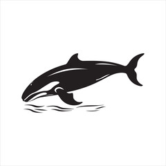 black whale,fish, dolphin, shark, animal, sea, vector, ocean, blue, cartoon, illustration, white, isolated, water, mammal, marine, fin, underwater, silhouette, nature, art, swimming, wildlife, black, 