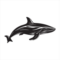 black whale,fish, dolphin, shark, animal, sea, vector, ocean, blue, cartoon, illustration, white, isolated, water, mammal, marine, fin, underwater, silhouette, nature, art, swimming, wildlife, black, 